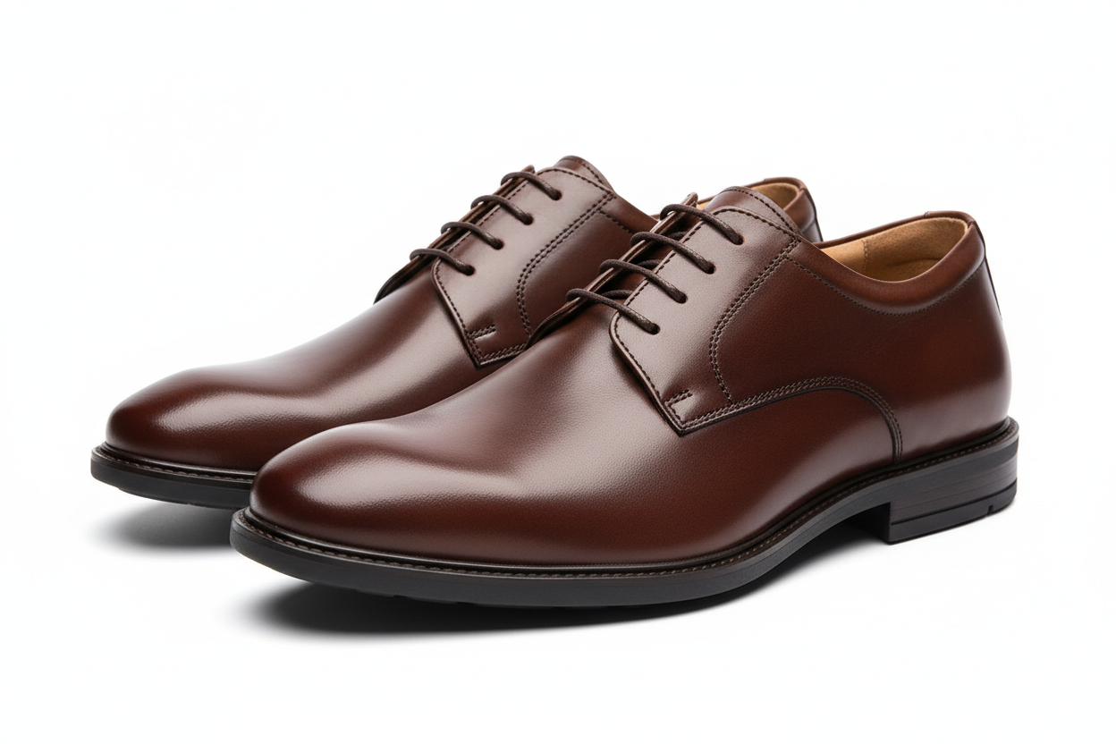 Sleek Casual Leather Shoes — Office to Evening